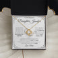 Fully Personalized Jewelry and Message Card | You Are My Most Beautiful Chapter | Love Knot Necklace