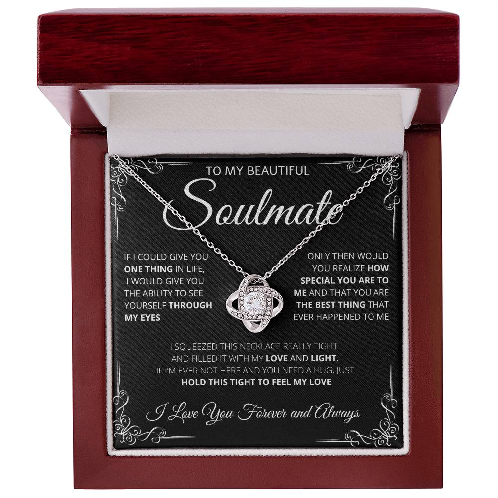 To my Soulmate | One Thing in Life | Love Knot Necklace