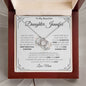 Fully Personalized Jewelry and Message Card | You Are My Most Beautiful Chapter | Love Knot Necklace