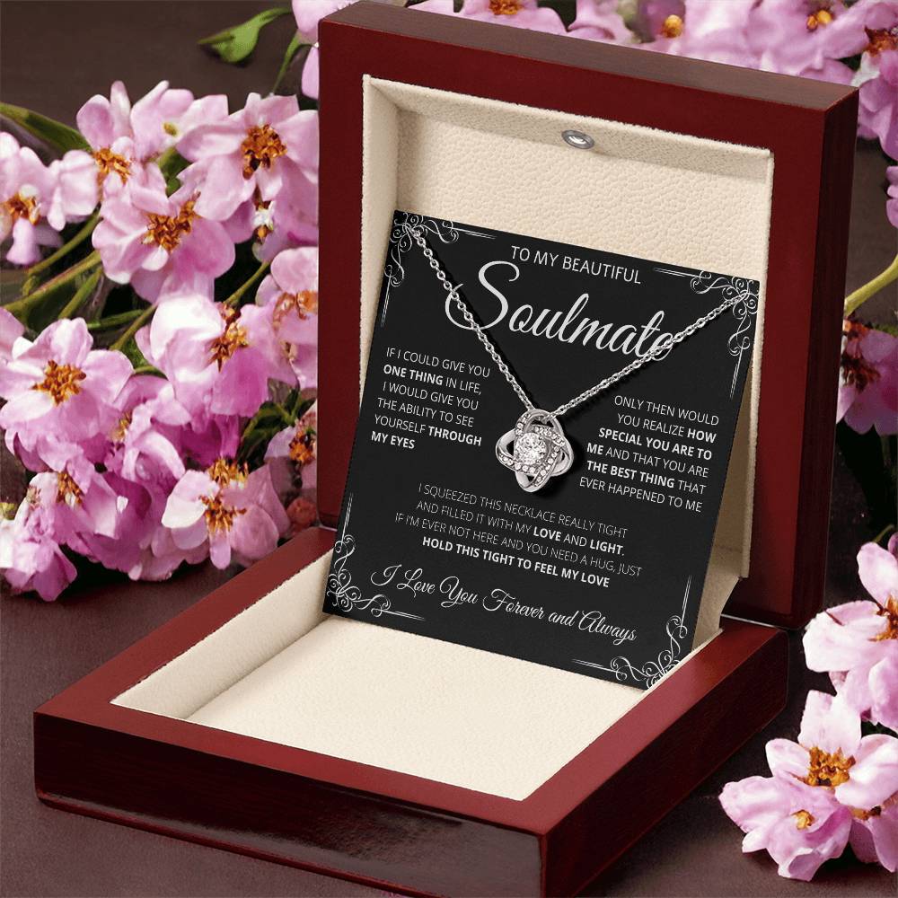 To my Soulmate | One Thing in Life | Love Knot Necklace