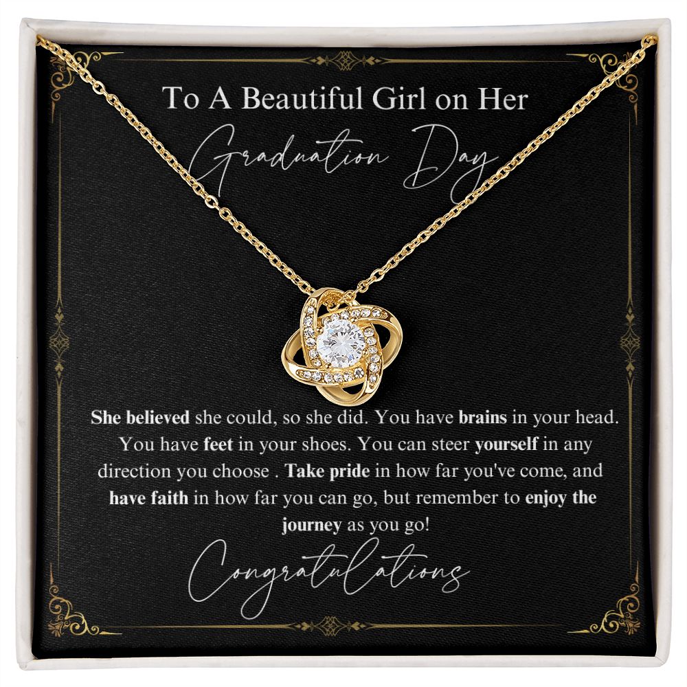 Graduation necklace | Class of 2023 | Graduation 2023 | Love Knot Necklace