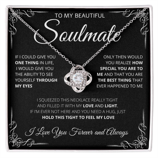 To my Soulmate | One Thing in Life | Love Knot Necklace