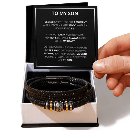 To My Son Bracelet | A Boy Has Become A Man