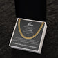 To My Man Cuban Link Chain Gift | When You Wear This Chain Always Remember
