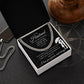 Cuban Link Chain Necklace for Husband From Wife | Gift for Husband | To my husband I love you forever and always