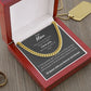 To My Man Cuban Link Chain Gift | When You Wear This Chain Always Remember