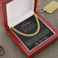 Gift To Husband From Wife | Cuban Link Chain Necklace | I Can't Live Without You