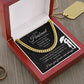 Cuban Link Chain Necklace for Husband From Wife | Gift for Husband | To my husband I love you forever and always