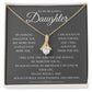 To My Daughter Gift Necklace | Alluring Beauty Necklace | My Darling Daughter, You Are More Than I Could Ever Hoped For