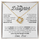 To Daughter From Dad | Love Knot Necklace | Never Forget I Love You