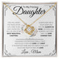 To My Precious Daughter From Mom Necklace Gift | Love Knot Necklace | One Day When The Pages Of My Life Come To An End I Know You Will Be One Of My The Most Beautiful Chapters