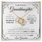 To My Precious Granddaughter Love Grandma | Love knot Necklace | I Can't Promise I'll Be Here For The Rest Of Your Life