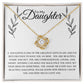 Sentimental Gift necklace for daughter | Christmas gift necklace | Love Knot Necklace | A daughter Is the greatest gift in life