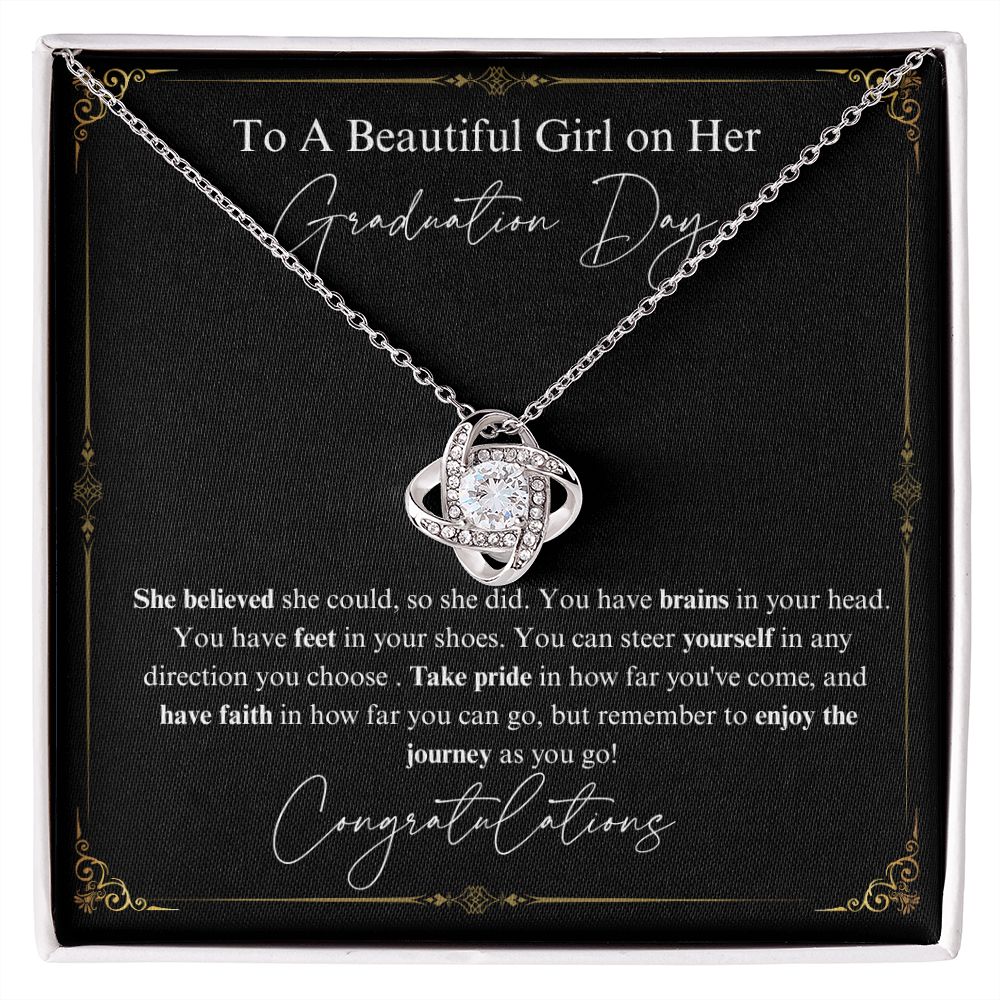 Graduation necklace | Class of 2023 | Graduation 2023 | Love Knot Necklace