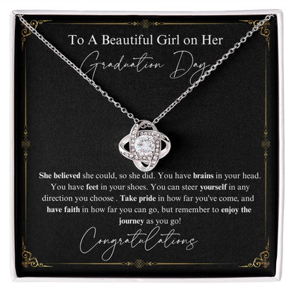 Graduation necklace | Class of 2023 | Graduation 2023 | Love Knot Necklace