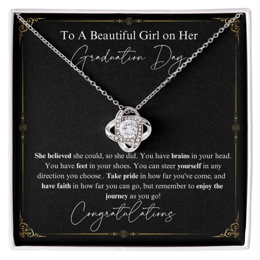 Graduation necklace | Class of 2023 | Graduation 2023 | Love Knot Necklace
