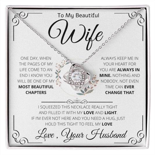 To Wife From Husband | Love Knot Necklace | Beautiful Chapters