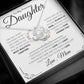 To My Precious Daughter From Mom Necklace Gift | Love Knot Necklace | One Day When The Pages Of My Life Come To An End I Know You Will Be One Of My The Most Beautiful Chapters