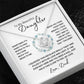 To My Beautiful Daughter From Dad | Love Knot Necklace | When You Took Your First Breath