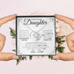 To My Precious Daughter Necklace Gift From Dad | Love Knot Necklace| One Day When The Pages Of My Life Come To An End I know You Will Be One Of My Most Beautiful Chapters