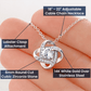 To My Precious Daughter From Mom Necklace Gift | Love Knot Necklace | One Day When The Pages Of My Life Come To An End I Know You Will Be One Of My The Most Beautiful Chapters
