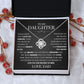 To My Daughter From Dad | Love Knot Necklace | Never Forget I Love You