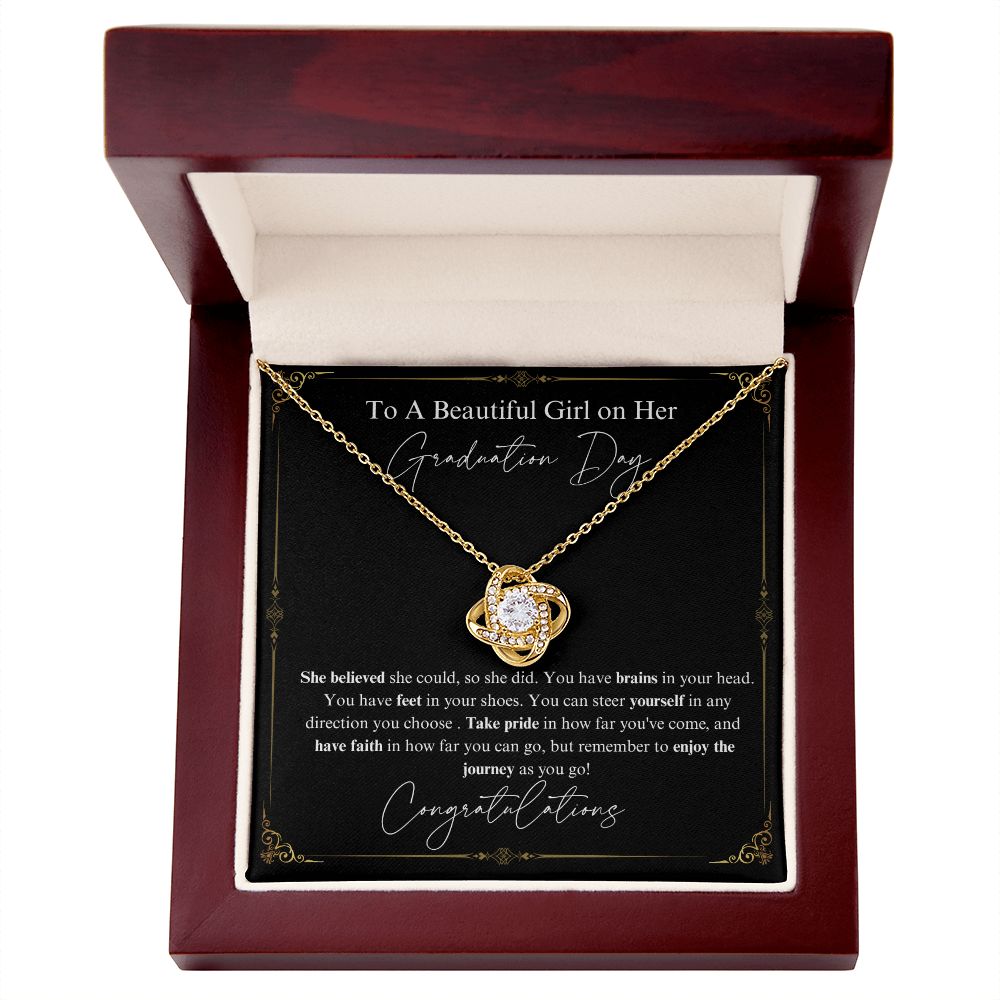 Graduation necklace | Class of 2023 | Graduation 2023 | Love Knot Necklace