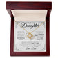 To My Precious Daughter Necklace Gift From Dad | Love Knot Necklace| One Day When The Pages Of My Life Come To An End I know You Will Be One Of My Most Beautiful Chapters