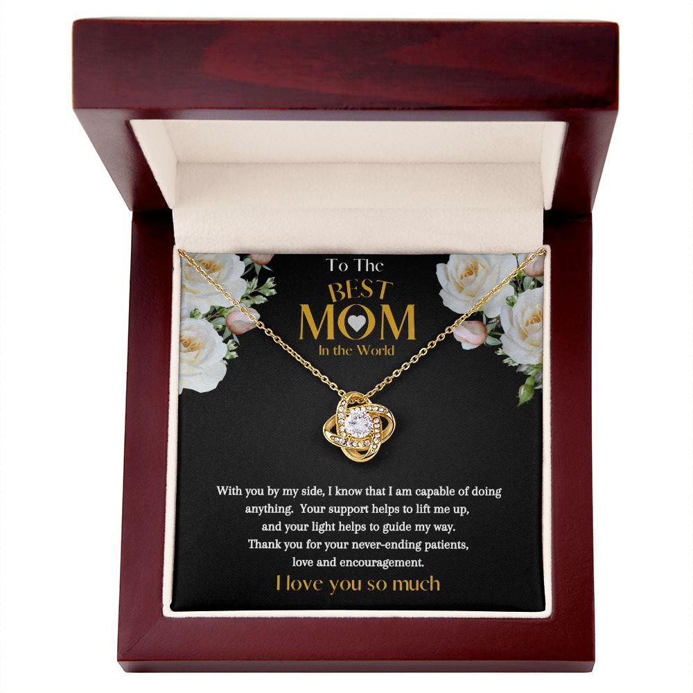 To The Best Mom In The World Necklace | Mother's Day Gift | Love Knot Necklace