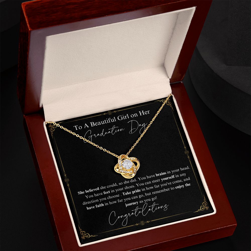 Graduation necklace | Class of 2023 | Graduation 2023 | Love Knot Necklace