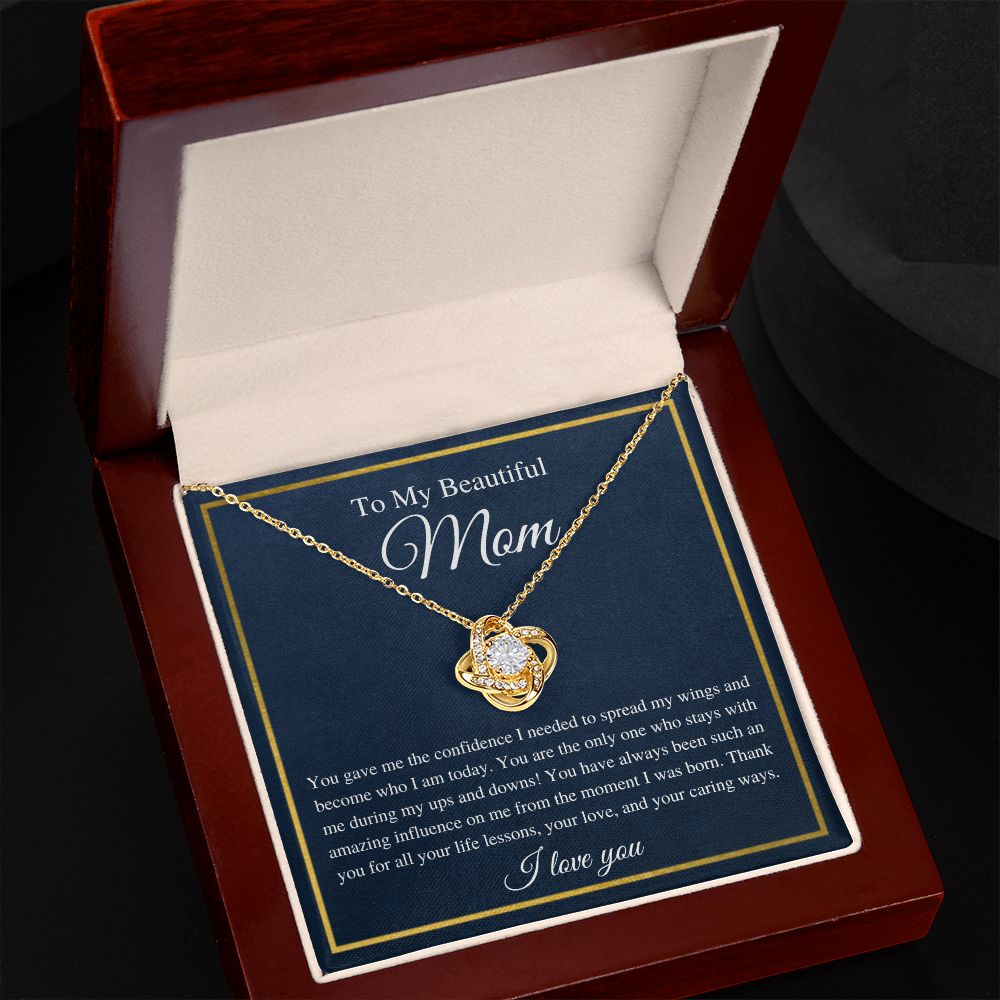 To My Mom | Love Knot Necklace | You made me who I am