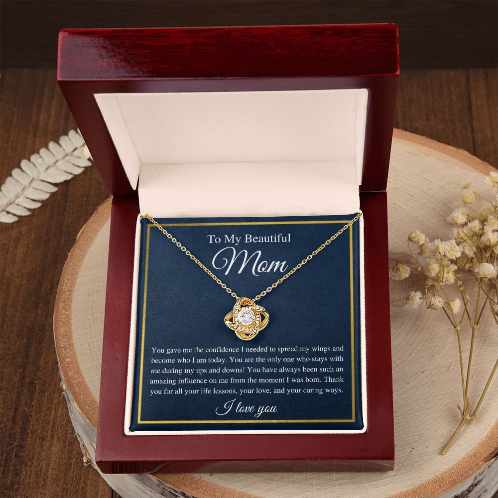 To My Mom | Love Knot Necklace | You made me who I am