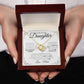 To My Precious Daughter From Mom Necklace Gift | Love Knot Necklace | One Day When The Pages Of My Life Come To An End I Know You Will Be One Of My The Most Beautiful Chapters