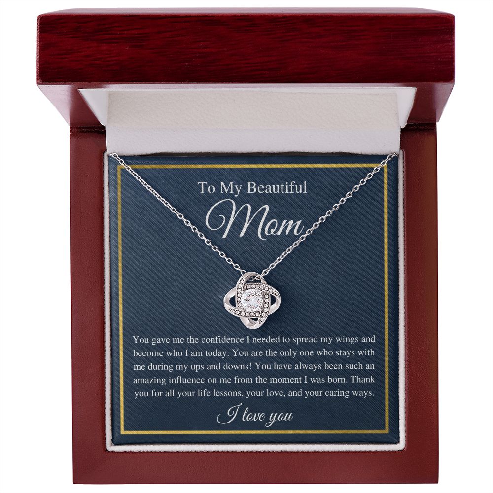 To My Mom | Love Knot Necklace | You made me who I am