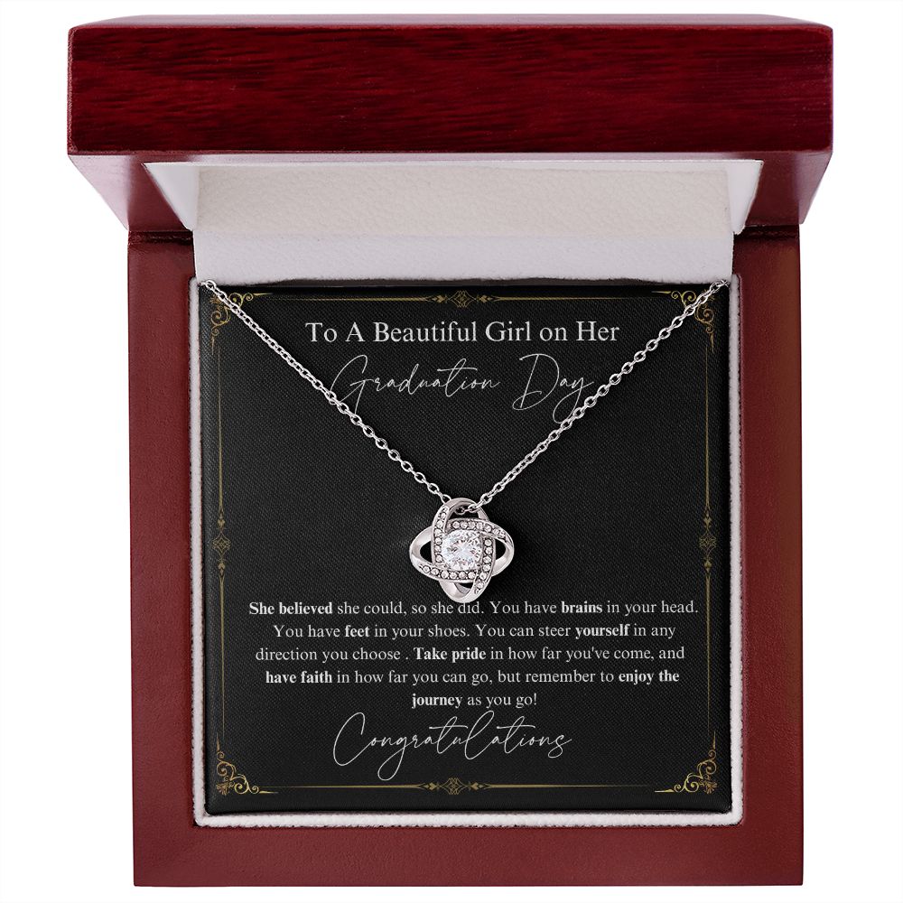 Graduation necklace | Class of 2023 | Graduation 2023 | Love Knot Necklace