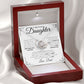 To My Precious Daughter Necklace Gift From Dad | Love Knot Necklace| One Day When The Pages Of My Life Come To An End I know You Will Be One Of My Most Beautiful Chapters