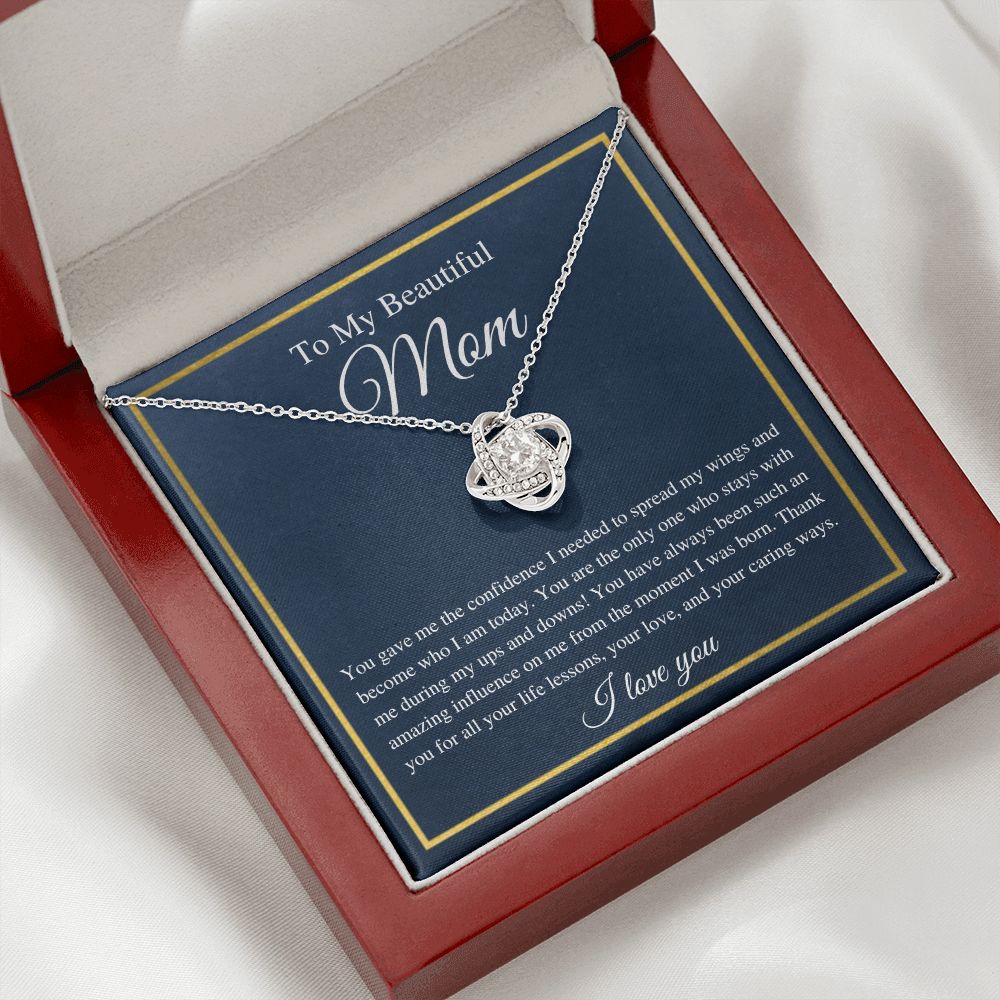 To My Mom | Love Knot Necklace | You made me who I am