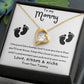 To my Mommy | mom to be | Forever Love Heart Pendant Necklace | Baby Shower Gift | Expecting Mother | Pregnancy Gift